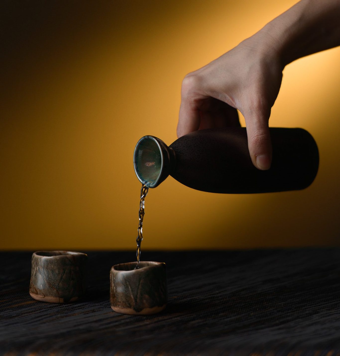 Service du saké chaud